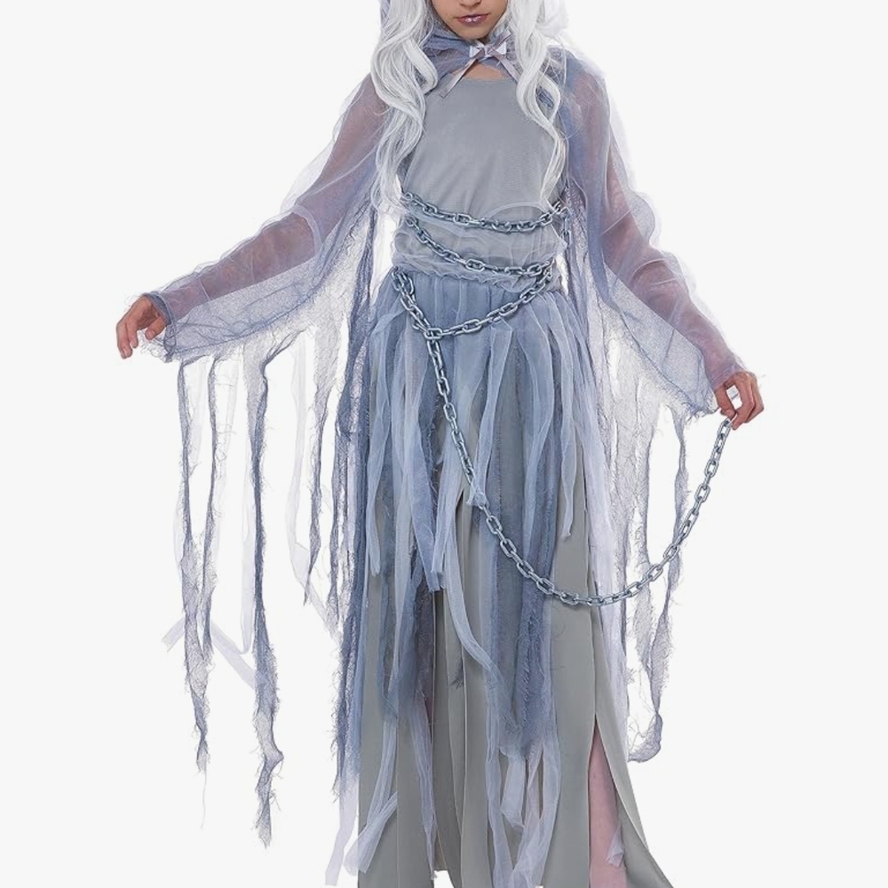 Mystical Ghostly Gray Kids Costume